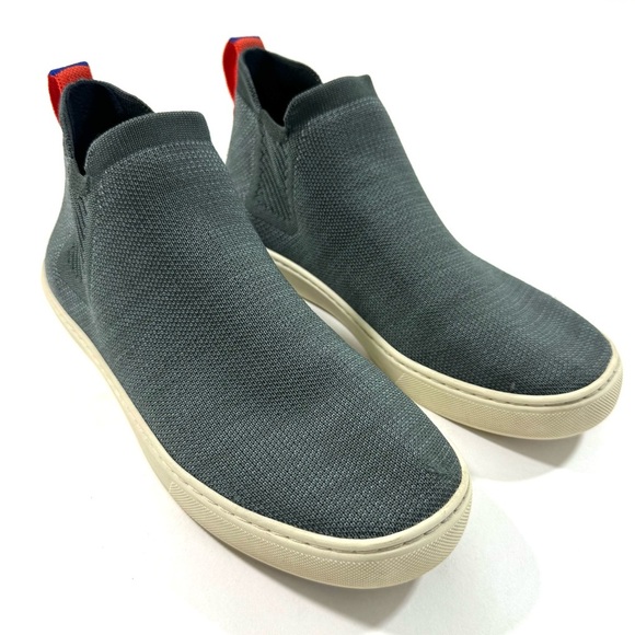 Rothy’s Chelsea Knit Shoes Slip On Grey Womens - Picture 1 of 10